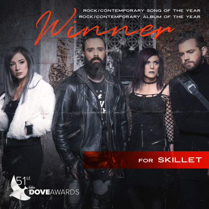 Skillet wins two GMA Dove Awards for