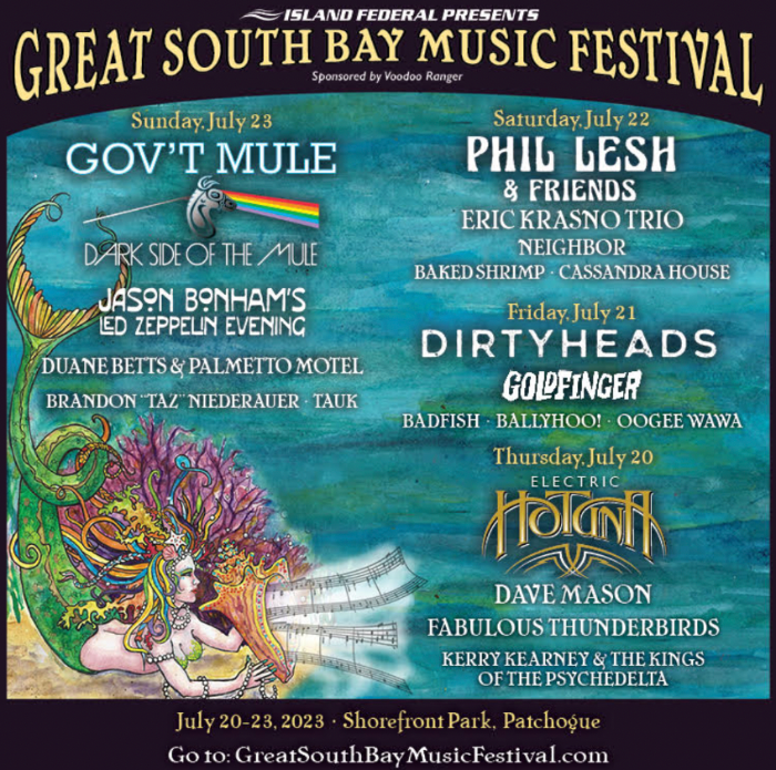 The Great South Bay Music Festival Announces Its 2023 Initial Lineup