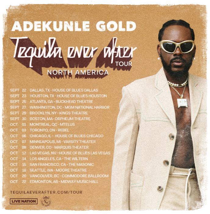 Adekunle Gold Announces The Tequila Ever After North American Tour
