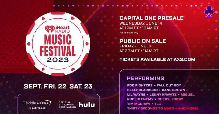 iHeartMedia Announces 2023 Lineup For Its Legendary “iHeartRadio Music Festival”