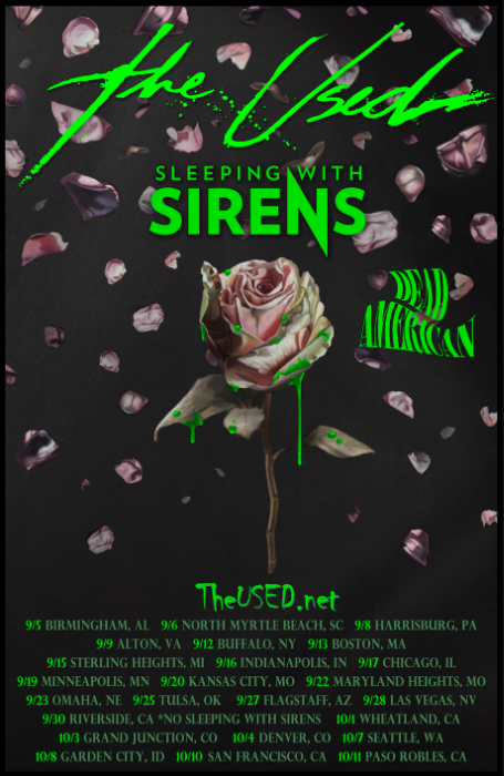 The Used announce fall headlining tour with Sleeping With Sirens and Dead American