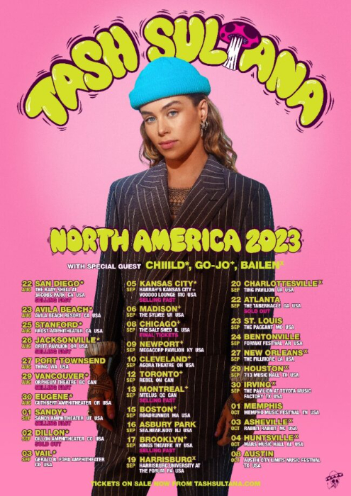 TASH SULTANA Announces Support Acts For North American Tour