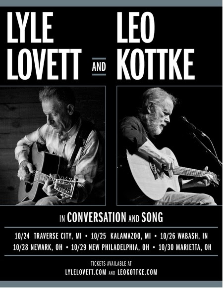 Lyle Lovett to perform select run of co-headline dates this fall with Leo Kottke