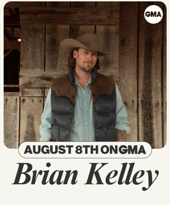 Brian Kelley To Make Solo Tv Performance Debut On ABC’s Good Morning America – 8-8