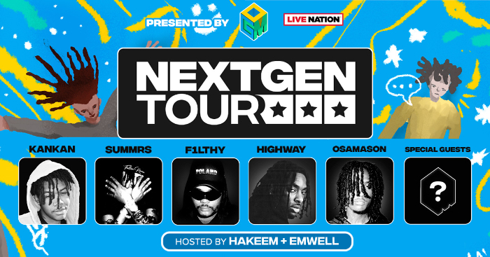 Our Generation Music Presents 2023 Next Gen Tour With KANKAN, Summrs, F1LTHY, and More