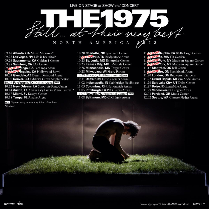 The 1975 announce three additional shows as part of their biggest North American tour to date