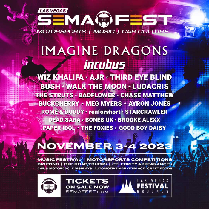 SEMA Fest Makes Its Debut November 3-4, 2023 in Las Vegas At The Las Vegas Festival Grounds