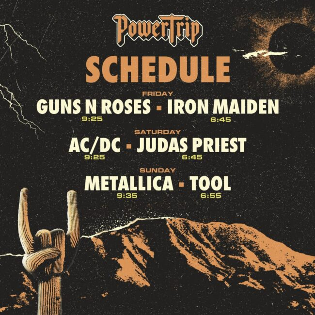Goldenvoice Announces Schedule For POWER TRIP: October 6, 7 And 8 At The Empire Polo Club In Indio, CA
