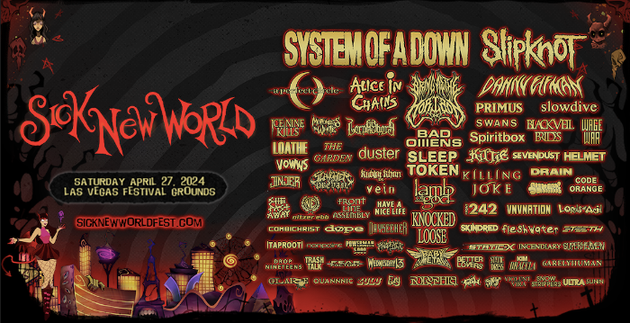 System Of A Down To Headline Sick New World 2024 With Slipknot And Bring Me The Horizon Joining The Juggernaut Lineup