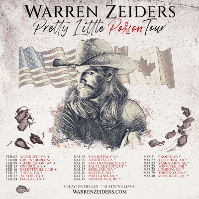 Warren Zeiders Announces Pretty Little Poison 2024 North American Headlining Tour