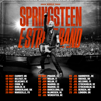 Bruce Springsteen and The E Street Band Add 22 European Stadium Shows to 2024 World Tour