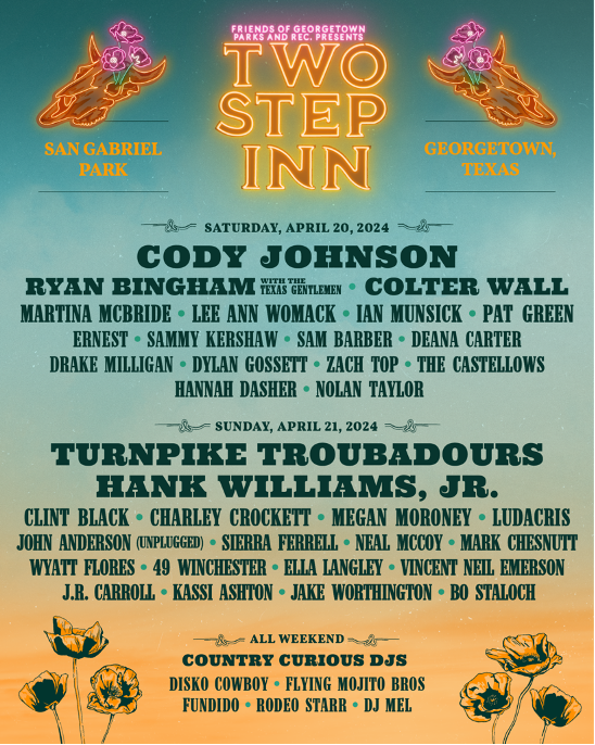 Cody Johnson and Turnpike Troubadours To Headline Two Step Inn 2024