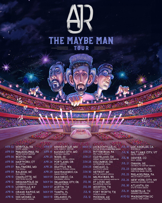 AJR Announces First Ever Arena Tour and Releases The Maybe Man