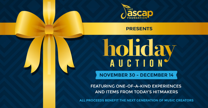 3rd Annual ASCAP Foundation Holiday Auction Kicks Off Online with Exclusive Items Donated by Dr. Dre & Snoop Dogg, Olivia Rodrigo, Selena Gomez, Travis Barker, and more