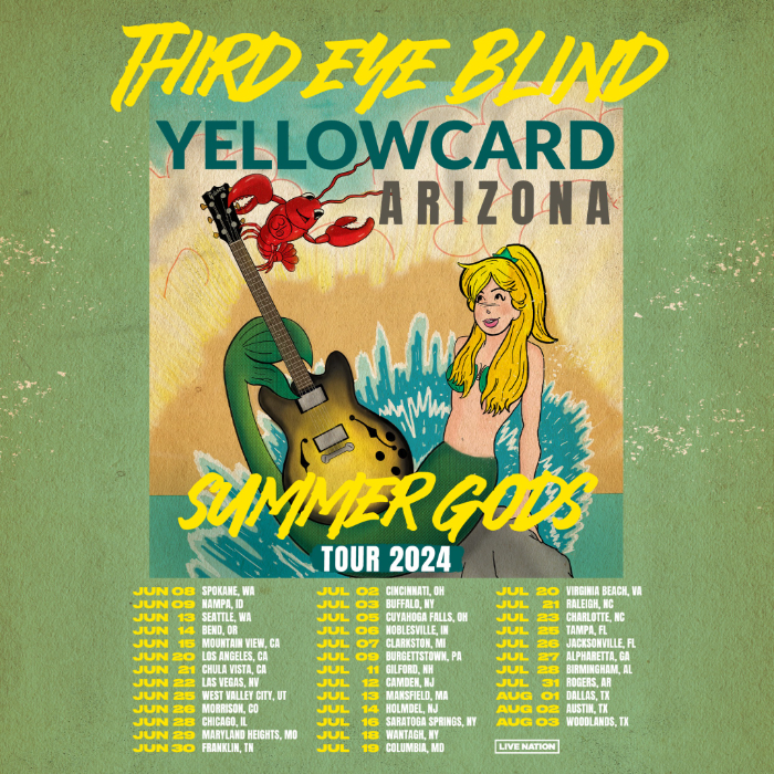 Third Eye Blind Announces 2024 Summer Gods Tour With Yellowcard and A R I Z O N A