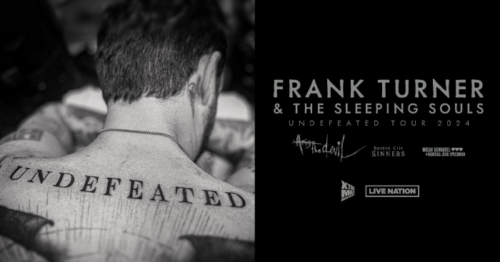 Acclaimed Singer-Songwriter Frank Turner Announces Undefeated Spring And Summer U.S. Headline Tour