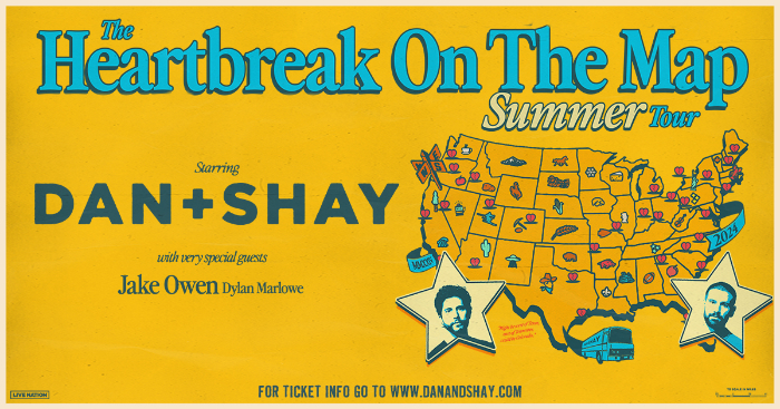 Dan + Shay Extend 'The Heartbreak On The Map Tour' Into Summer 2024