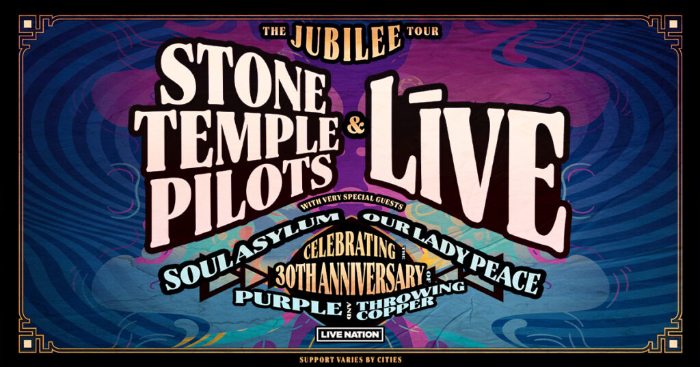 Stone Temple Pilots and +LIVE+ Announce Co-Headline Jubilee Tour