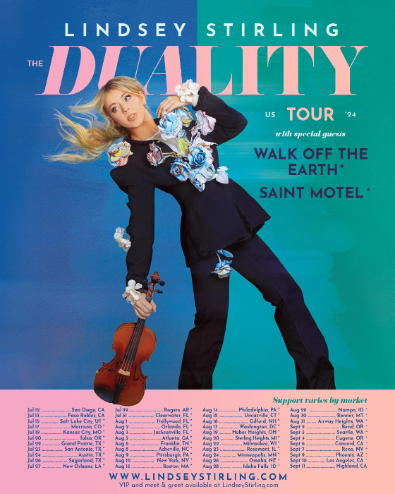 Violinist and Dancer Lindsey Stirling Announces 2024 North American Duality Tour
