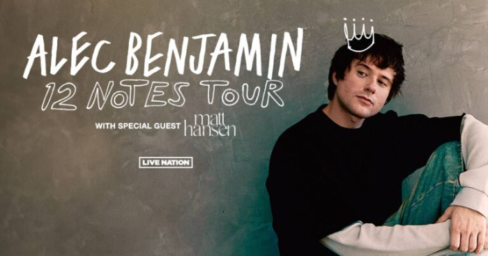 Alec Benjamin Announces 12 Notes Tour
