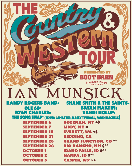 Ian Munsick Returns to the Rockies with ‘The Country and WESTern Tour’ This Fall