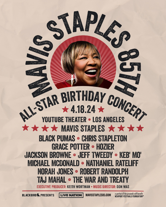 All-Star House Band Announced for Mavis Staples 85th: All-Star Birthday Concert