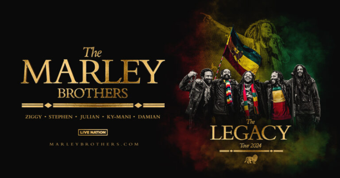 The Marley Brothers Unite For 'The Legacy Tour' A Historic One-Of-A-Kind Outing Celebrating Bob Marley's Music Influence, and Legacy