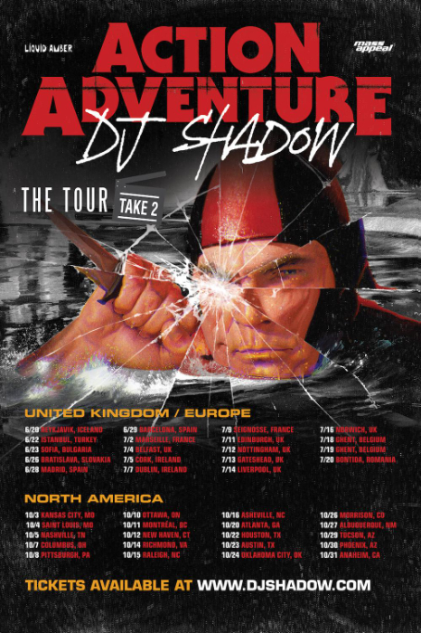 DJ Shadow Announces Second Leg of 2024 Tour Dates Following Sold-Out 30 Date International Winter Run In Support Of New Album Action Adventure