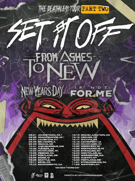 From Ashes to New Announce Full U.S. Tour with Set It Off