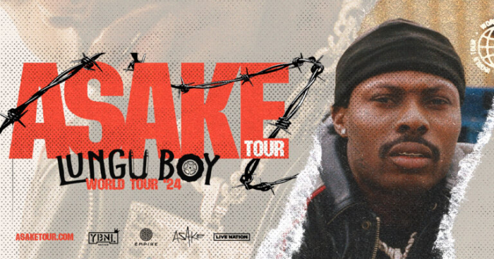 Asake Announces 'Lungu Boy World Tour' With Shows Across North America And Europe