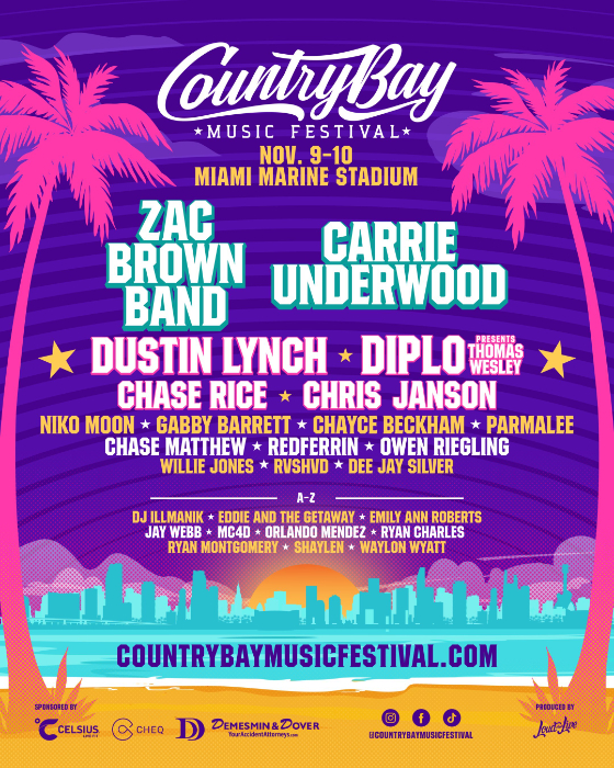 Country Bay Music Festival Set To Return To Miami In November
