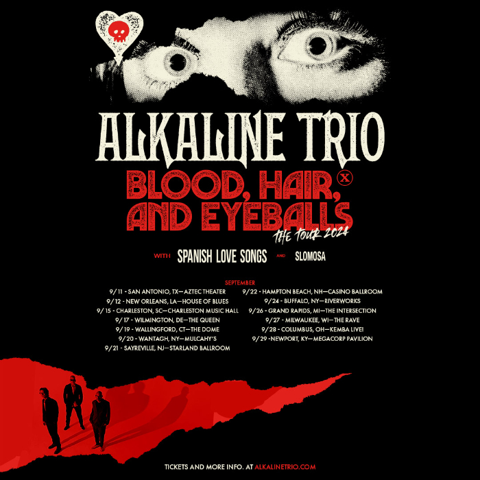 Alkaline Trio Announces North American Tour Dates for Fall 2024