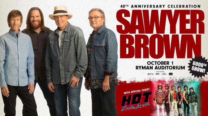 Trailblazing Group Sawyer Brown To Play 6,000th Show This October At Historic Ryman Auditorium With Special Guest Dierks Bentley’s Hot Country Knights