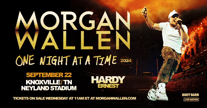 Morgan Wallen Announces Neyland Stadium Show for Sunday, September 22