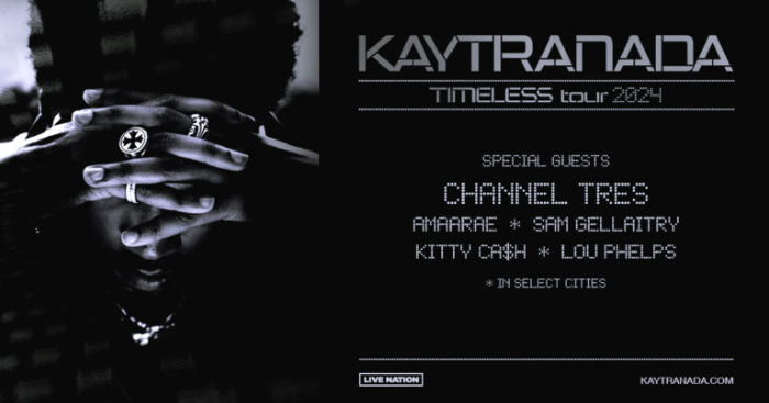 KAYTRANADA Announces Timeless North American Tour With Special Guest Channel Tres