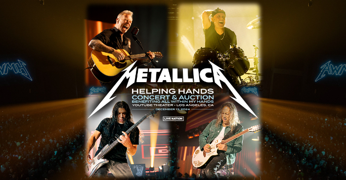 Metallica Announce 2024 Helping Hands Benefit Concert
