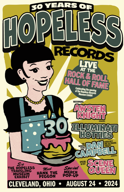 Hopeless Records To Celebrate 30th Anniversary with the Rock and Roll Hall of Fame