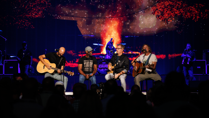 Hootie and the Blowfish Celebrate RIAA Double-Diamond Certification at Bridgestone Arena