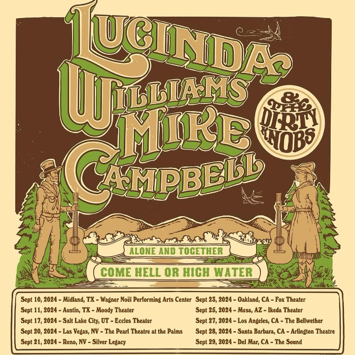 Lucinda Williams Announces September Co-Headlining Tour With Mike Campbell and The Dirty Knobs