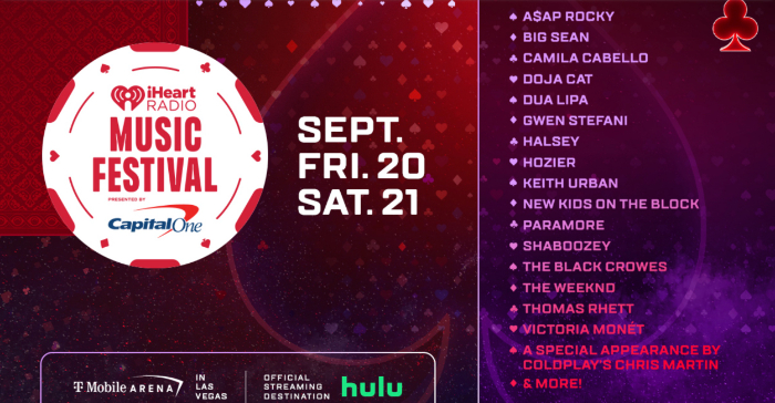 A$AP Rocky, Coldplay’s Chris Martin and The Weeknd Join Lineup for the 2024 iHeartRadio Music Festival