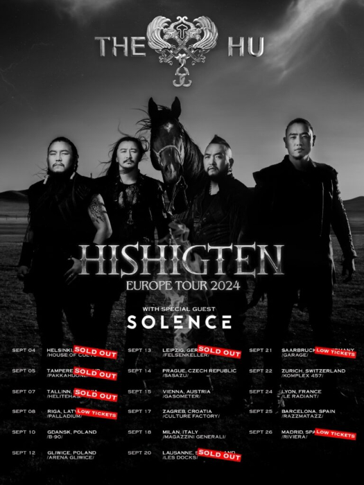 Electronic Rock/Metal Group Solence to Join The Hu on European Fall Tour Starting Tonight, September 4