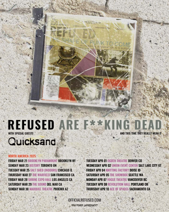 Refused Officially Call It Quits and Share Last North American Tour Dates Ever