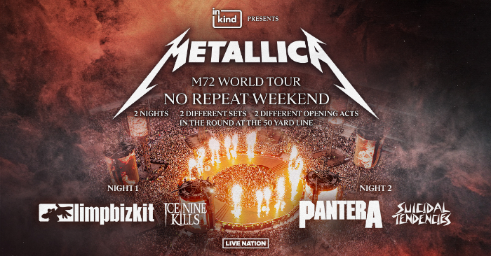 Metallica M72 World Tour 2025 North American Dates Announced