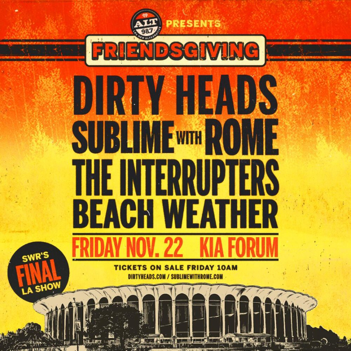 Dirty Heads To Headline Kia Forum in LA on 11/22 with Sublime with Rome for Their Final Performance Together