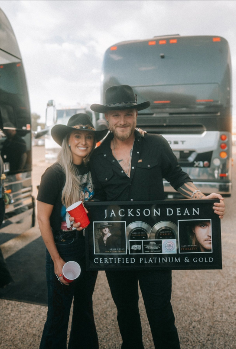 Jackson Dean Goes Platinum, Gold, and Red