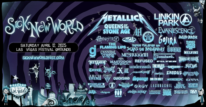 Metallica And Linkin Park To Headline Sick New World 2025