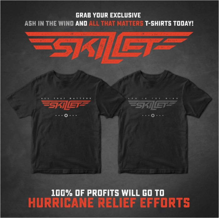 Skillet Supports Hurricane Relief Efforts, Donating All Proceeds from Exclusive 