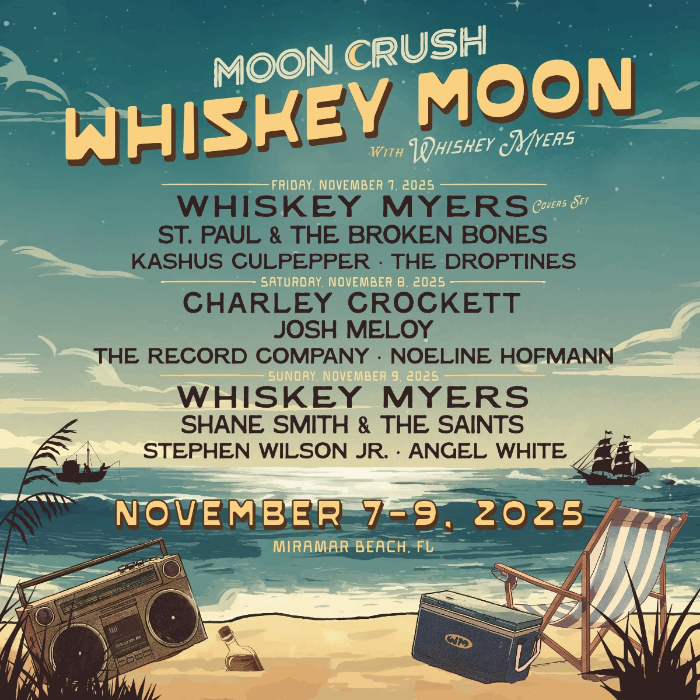 Whiskey Myers Announce New Music Vacation: Moon Crush “Whiskey Moon”