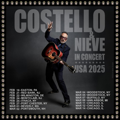 Elvis Costello - Steve Nieve Announce U.S. Dates In February - March 2025