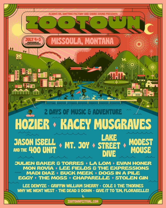 Zootown Festival Reveals Lineup with Hozier, Kacey Musgraves, Jason Isbell, Modest Mouse and More!